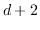 $d+2$