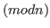$(\text{mod }n)$