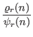 $\displaystyle \frac{\varrho_r(n)}{\psi_r(n)}$