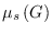 $\mu_{s}\left(G\right)$